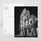 Colosseum bij het Briefkaart van 's nachts (Voorkant / Achterkant)