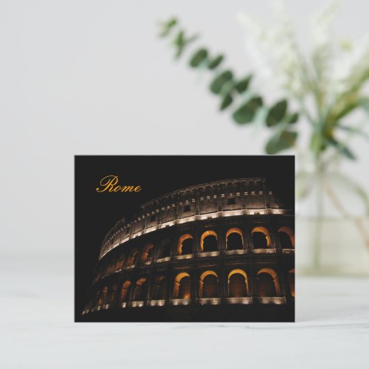 Colosseum bij nacht briefkaart (Staand voorkant)