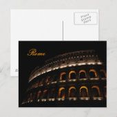 Colosseum bij nacht briefkaart (Voorkant / Achterkant)