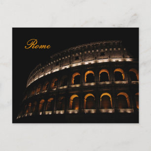 Colosseum bij nacht briefkaart
