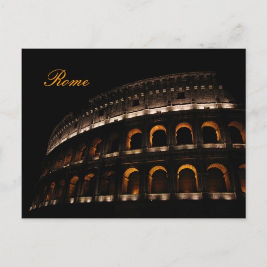 Colosseum bij nacht briefkaart (Voorkant)
