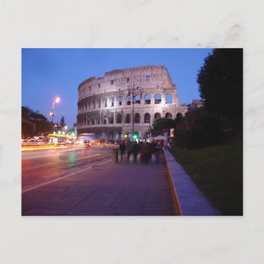 Colosseum bij nacht briefkaart (Voorkant)