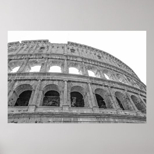 Colosseum Black en White Poster (Voorkant)
