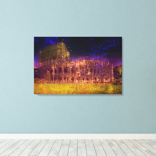 Colosseum Canvas Afdruk (Insitu (Houten vloer))