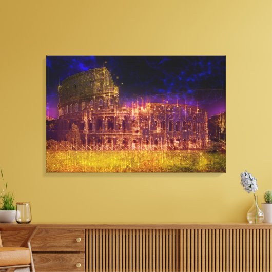Colosseum Canvas Afdruk (Insitu (Woonkamer))
