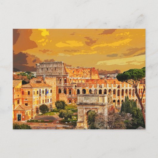 Colosseum Coliseum Italië Rome #6 Briefkaart (Voorkant)