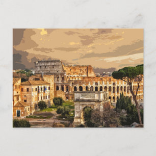 Colosseum Coliseum Italië Rome # Briefkaart