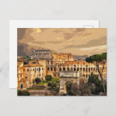 Colosseum Coliseum Italië Rome # Briefkaart (Voorkant / Achterkant)