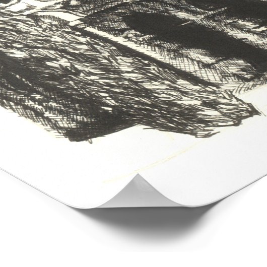 Colosseum - Cross Hatching Fine Art afdrukken Poster (Hoek)