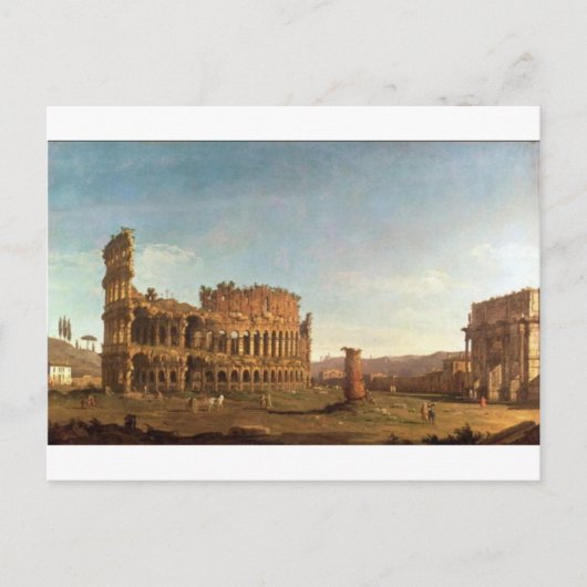 Colosseum en Arch of Constantine (Rome) Briefkaart (Voorkant)