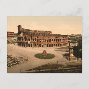 Colosseum en Meta Sudans, Rome, Italië Briefkaart
