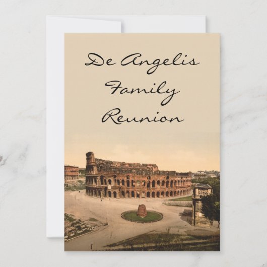 Colosseum en Meta Sudans, Rome, Italië Kaart (Voorkant)