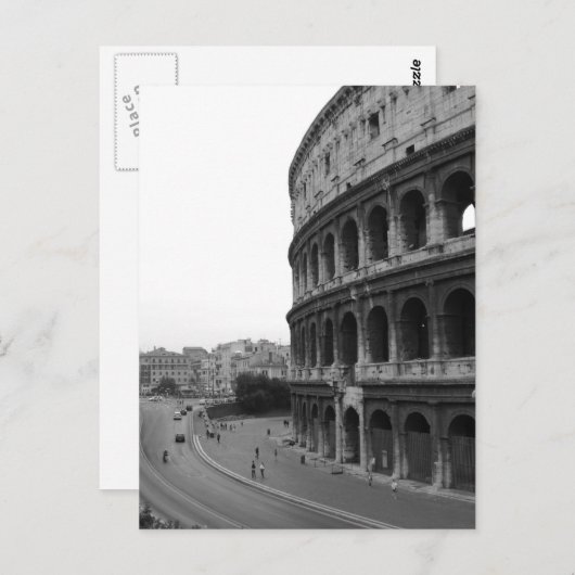 Colosseum en Road Briefkaart (Voorkant / Achterkant)