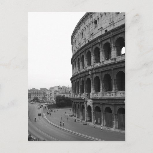 Colosseum en Road Briefkaart (Voorkant)