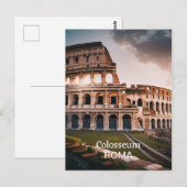 Colosseum: het majestueuze wonder van Rome Briefkaart (Voorkant / Achterkant)