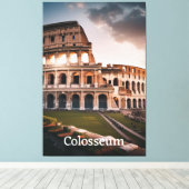 Colosseum: het majestueuze wonder van Rome Canvas Afdruk (Insitu (Houten vloer))