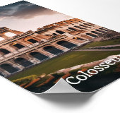 Colosseum: het majestueuze wonder van Rome Poster (Hoek)