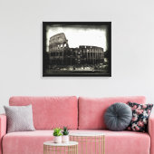 Colosseum in Black and White Canvas Afdruk (Insitu (Woonkamer))