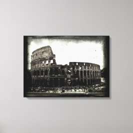 Colosseum in Black and White Canvas Afdruk