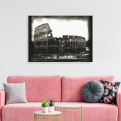 Colosseum in Black and White Canvas Afdruk (Insitu (Woonkamer))