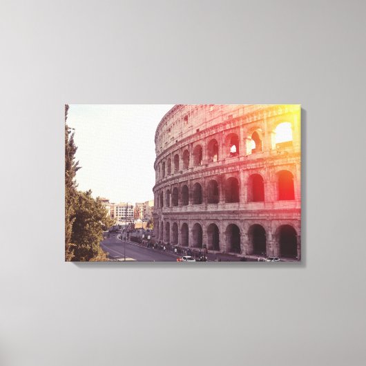 Colosseum in Rome Canvas Afdruk (Voorkant)
