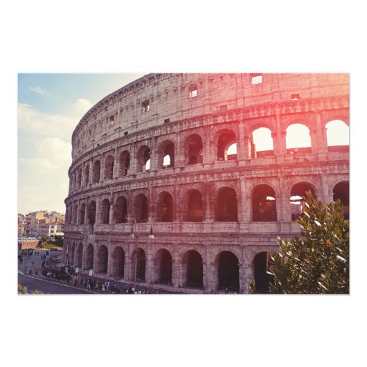 Colosseum in Rome Foto Afdruk (Voorkant)
