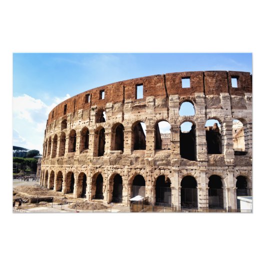 Colosseum in Rome Foto Afdruk (Voorkant)