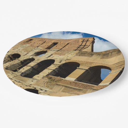 Colosseum in Rome, Italië Papieren Bordje (Gekanteld)