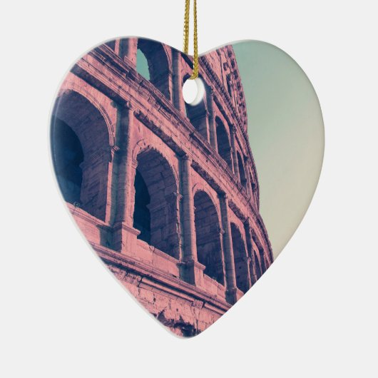 Colosseum in Rome. Monumentale driegelaagde Romein Keramisch Ornament (Rechts)