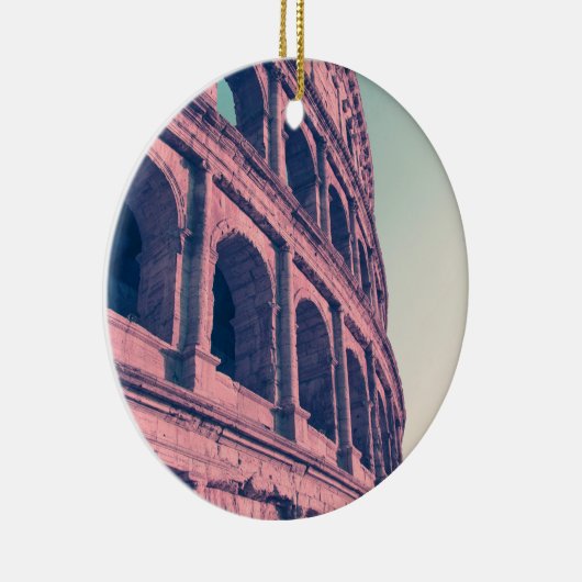 Colosseum in Rome. Monumentale driegelaagde Romein Keramisch Ornament (Rechts)