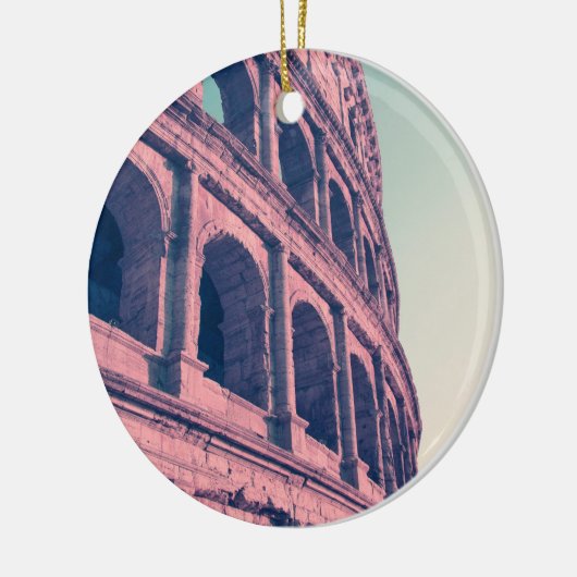 Colosseum in Rome. Monumentale driegelaagde Romein Keramisch Ornament (Links)