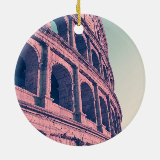 Colosseum in Rome. Monumentale driegelaagde Romein Keramisch Ornament (Achterkant)