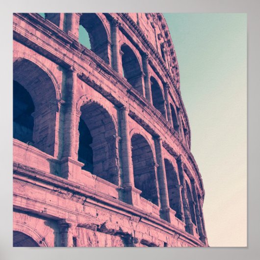 Colosseum in Rome. Monumentale driegelaagde Romein Poster (Voorkant)