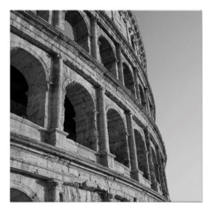 Colosseum in Rome. Monumentale Romeinse amfitheate Perfect Poster