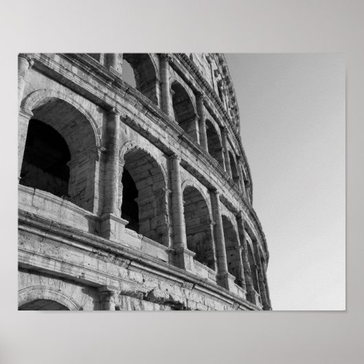 Colosseum in Rome. Monumentale Romeinse amfitheate Poster (Voorkant)