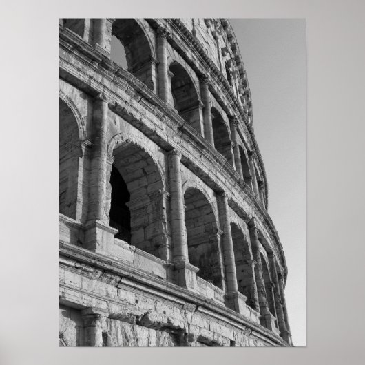 Colosseum in Rome. Monumentale Romeinse amfitheate Poster (Voorkant)