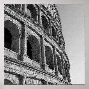 Colosseum in Rome. Monumentale Romeinse amfitheate Poster