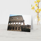 Colosseum Italiaanse Reis Foto Kaart (Gele Bloem)