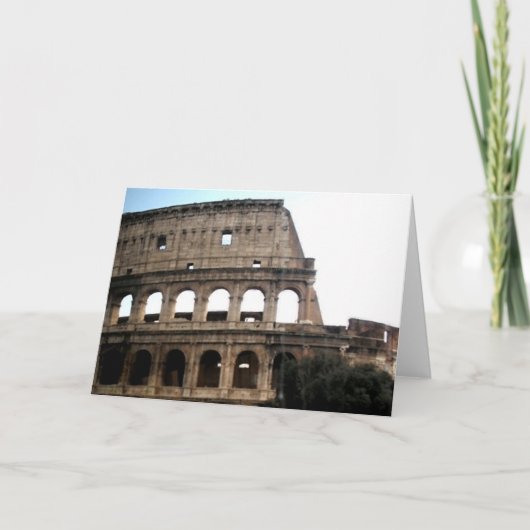 Colosseum Italiaanse Reis Foto Kaart (Voorkant)