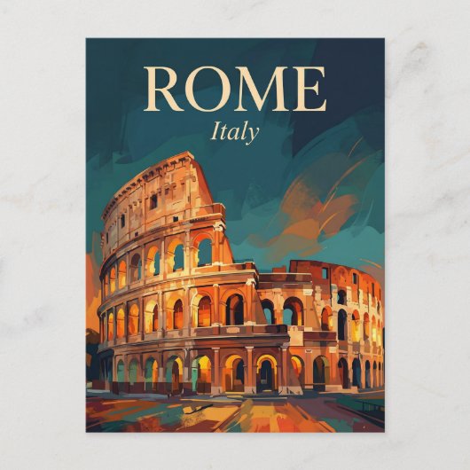Colosseum Italië Briefkaart (Voorkant)
