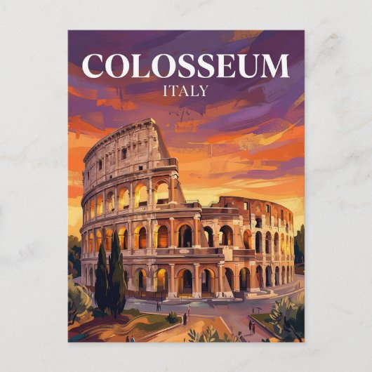 Colosseum Italië Briefkaart (Voorkant)