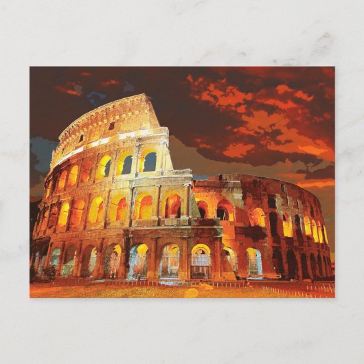 Colosseum Italië Rome #2 Briefkaart (Voorkant)