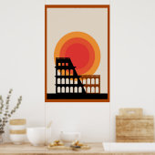 Colosseum, niet bewerkt, , oude esthesie poster (Keuken)