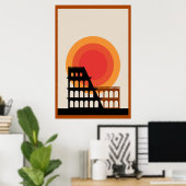 Colosseum, niet bewerkt, , oude esthesie poster (Thuiskantoor)