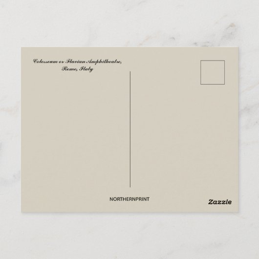 Colosseum of Flavian Amphitheater in Rome Italië Briefkaart (Achterkant)