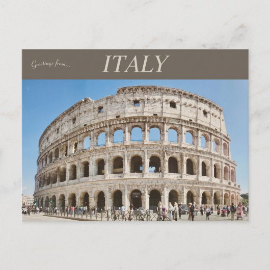 Colosseum of Flavian Amphitheater in Rome Italië Briefkaart (Voorkant)