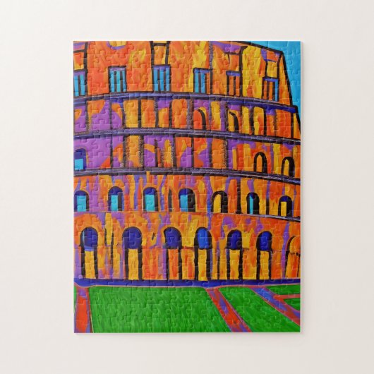 Colosseum pop kunstschilderkunst legpuzzel (Verticaal)