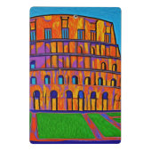 Colosseum pop kunstschilderkunst mini klembord (Achterkant)