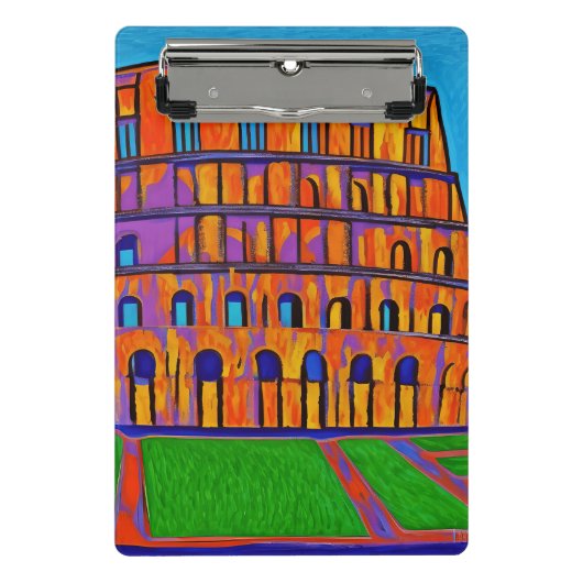 Colosseum pop kunstschilderkunst mini klembord (Voorkant)