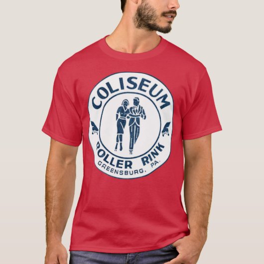Colosseum Roller Rink - Greensburg, PA T-shirt (Voorkant)